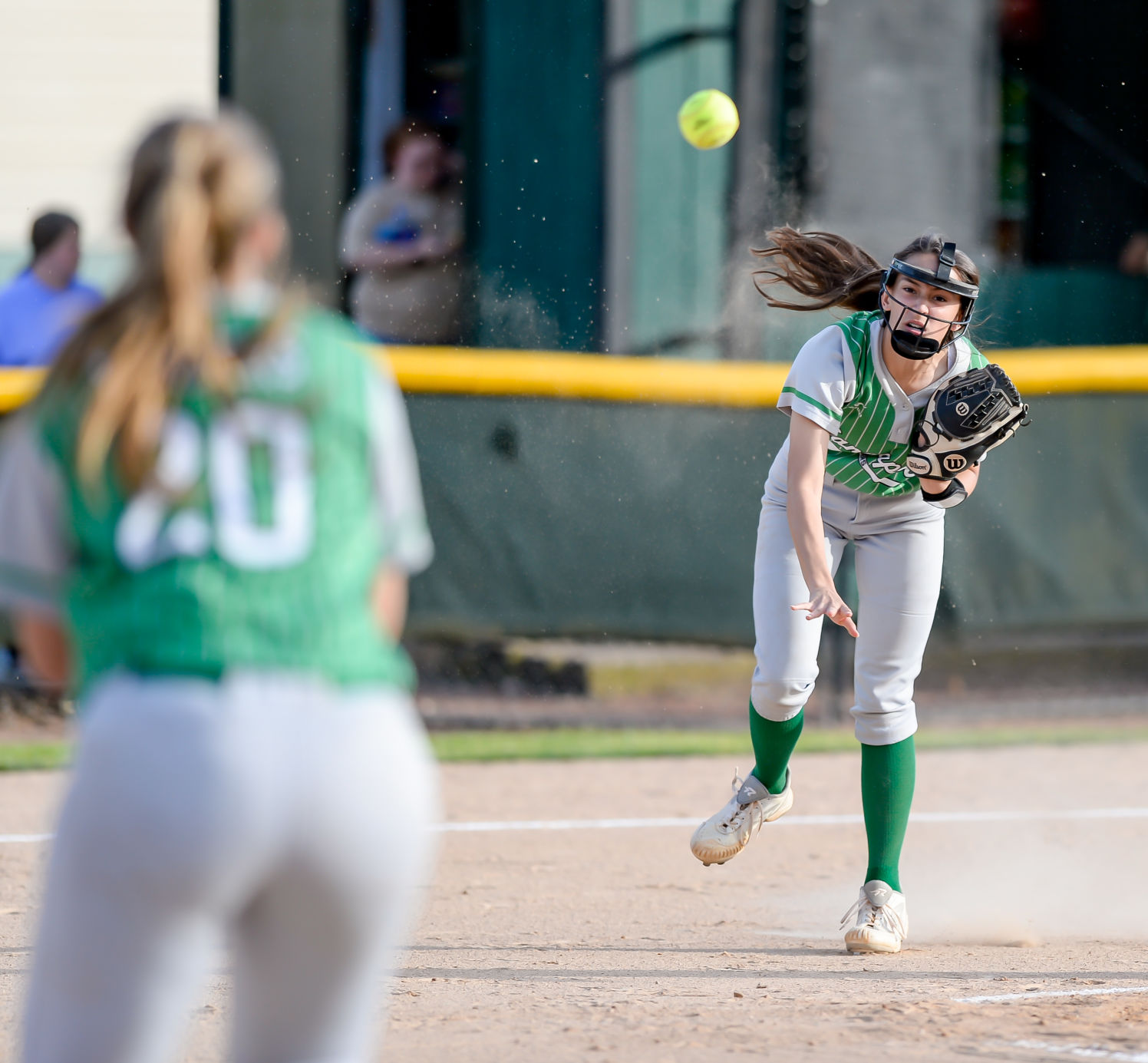 Friday night softball action